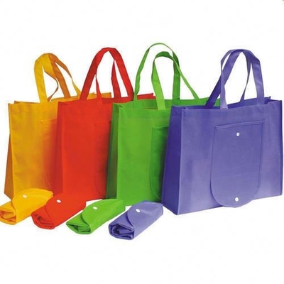 el OEM plegable manejó el bolso no tejido del verde 80gsm de los 50x2.5cm