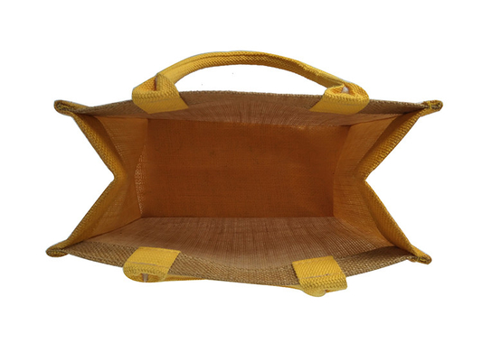 Reutilizable ningún bolso de compras del yute 380gsm de la impresión los 30x12x30cm