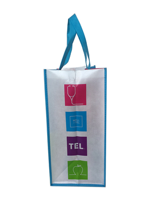 Ligeros laminados manejan el bolso no tejido del SGS los 50x2.5cm 9gsm PP del PE