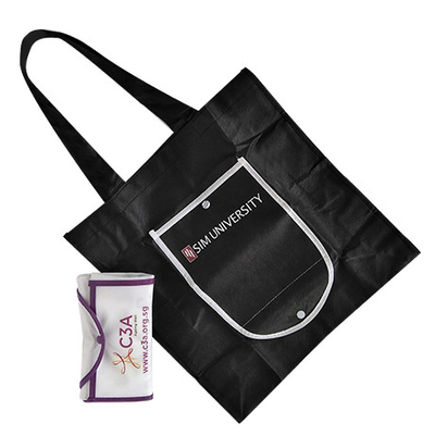 Lazo 120gsm Tote Bags no tejido de CMYK los 37x10x37cm
