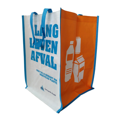 Bolsos promocionales tejidos 100gsm del azul los 35x30x39.5cm