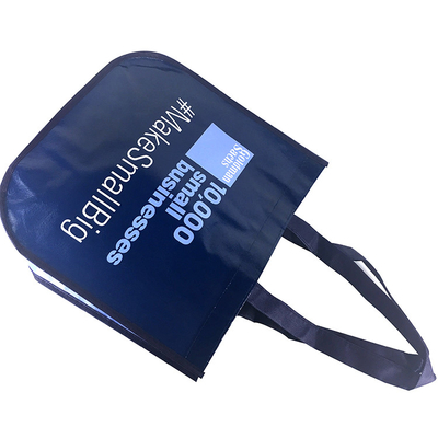 bolsos tejidos CMYK del polipropileno 120gsm de los 35x15x40cm con las manijas
