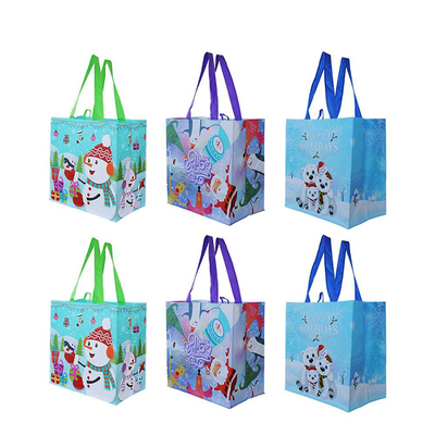 Bolso tejido polipropileno de la Navidad 1000pcs 120gsm los 50x3cm