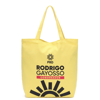 8 el algodón amarillo geométrico de la onza 40x11x34.5cm recicla el bolso