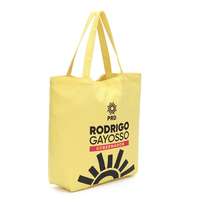 8 el algodón amarillo geométrico de la onza 40x11x34.5cm recicla el bolso