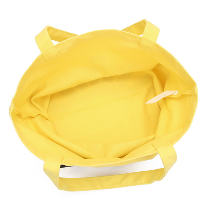 8 el algodón amarillo geométrico de la onza 40x11x34.5cm recicla el bolso