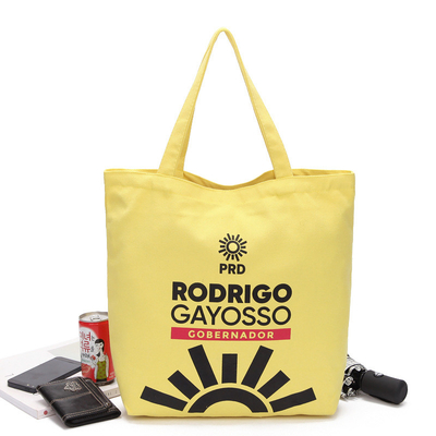 8 el algodón amarillo geométrico de la onza 40x11x34.5cm recicla el bolso