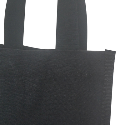 Ennegrezca el bolso del vino de la botella de la lona PE el 18x9x27cm CMYK 2