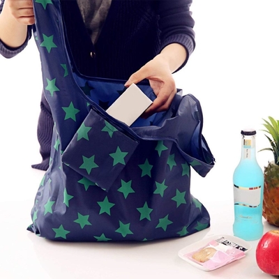 Bolso que hace compras plegable de nylon 190T de la comida campestre los 40cmx50cm los 30cm
