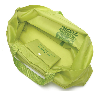 Bolso que hace compras plegable de nylon reutilizable del totalizador 190T el 11x9cm