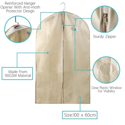 El negro del negocio acolchó la cubierta no tejida del traje de 80gsm los 60x100cm