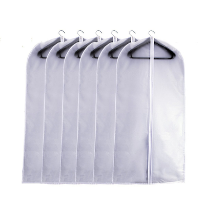 Traje no tejido blanco del bolso de vestidos el 120x52cm CMYK PEVA del cierre