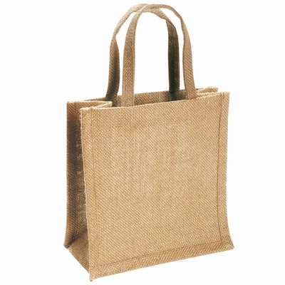 Las mujeres varan medio manejaron el bolso de compras del yute de los 50cm