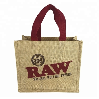 bolso de compras del yute del 12cm