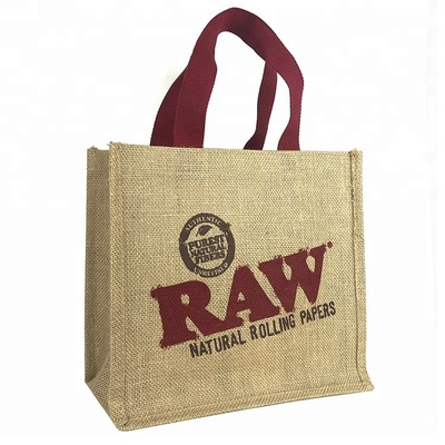 bolso de compras del yute del 12cm