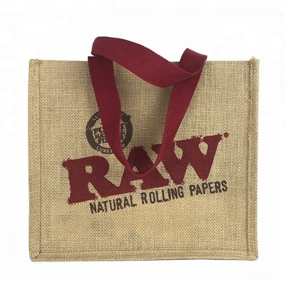 bolso de compras del yute del 12cm