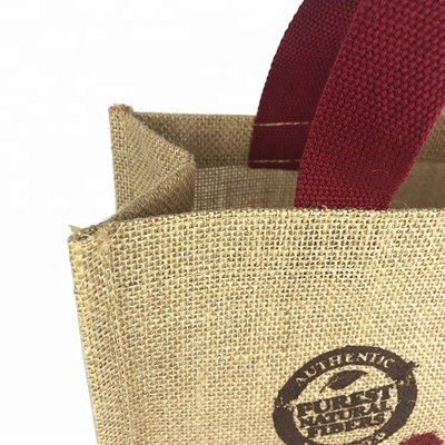 bolso de compras del yute del 12cm