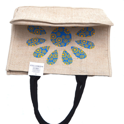 Bolsos de compras de lino de la arpillera de los 30x40cm que hacen compras los 50cm