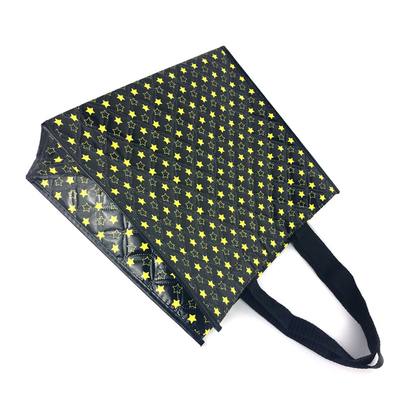 3 bolso que hace compras no tejido de la capa los 50x2.5cm los 40x15x30cm 100gsm PP