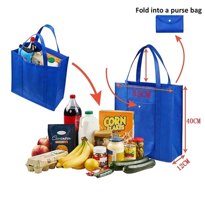 El supermercado maneja el bolso no tejido los 40x40x10cm plegable de los 30cm