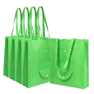 Bolso no tejido plegable impreso de 80gsm TNT los 35x12x40cm