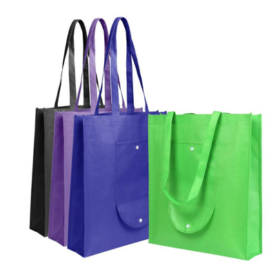 Bolso no tejido plegable impreso de 80gsm TNT los 35x12x40cm