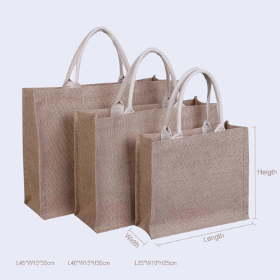 Bolso de compras del yute de CMYK