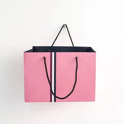 Bolsa de papel no tejido ULTRAVIOLETA lavable de los 21x11x27cm 350g CMYK 160gsm