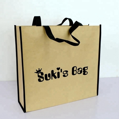 Bolsa de papel no tejido de 80gsm que hace compras 150g los 42x38x12cm