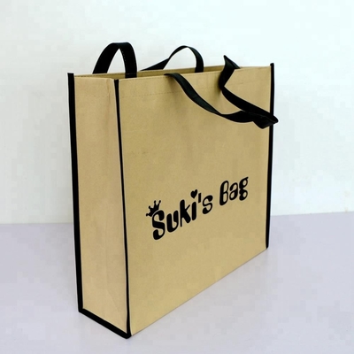 Bolsa de papel no tejido de 80gsm que hace compras 150g los 42x38x12cm