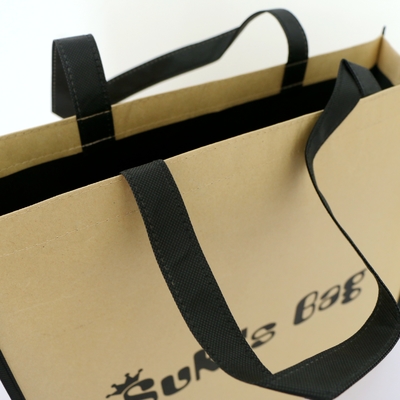 Bolsa de papel no tejido de 80gsm que hace compras 150g los 42x38x12cm