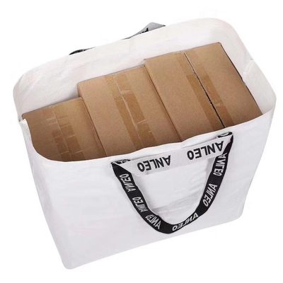 Bolso libre AZO a todo color de los supermercados los 30cm 100gsm RPET del OEM