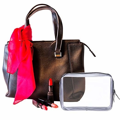 Bolso claro del lápiz del PVC del PVC 0.5m m 160gsm CMYK de la cremallera de BSCI