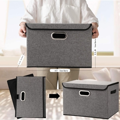 Caja plegable de la tela de la ropa 10L 10KG los 32x32x16cm