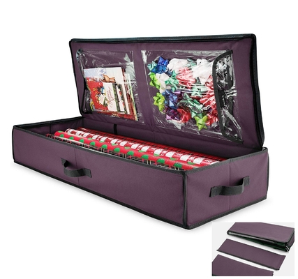 Caja plegable de la tela de la Navidad 3L los 30.5x30.5x30.5cm