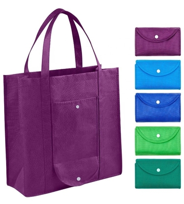 Bolso no tejido plegable amistoso de Eco los 35X40X15cm CMYK 50pcs