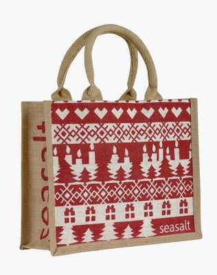 Bolso de compras del yute del OEM Tote Women Beach los 45x15x33cm