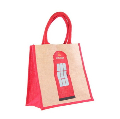 Bolso de compras del yute del OEM Tote Women Beach los 45x15x33cm